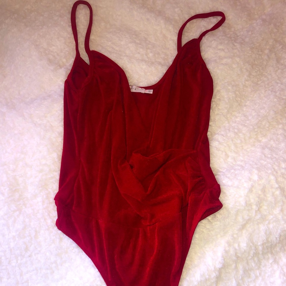 Red bodysuit